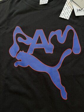 NWT PUMA X P.A.M. Tee Shirt Perks and Mini Men's Size Small Black